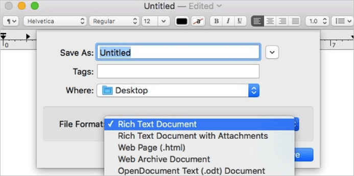 how to write a txt file on mac