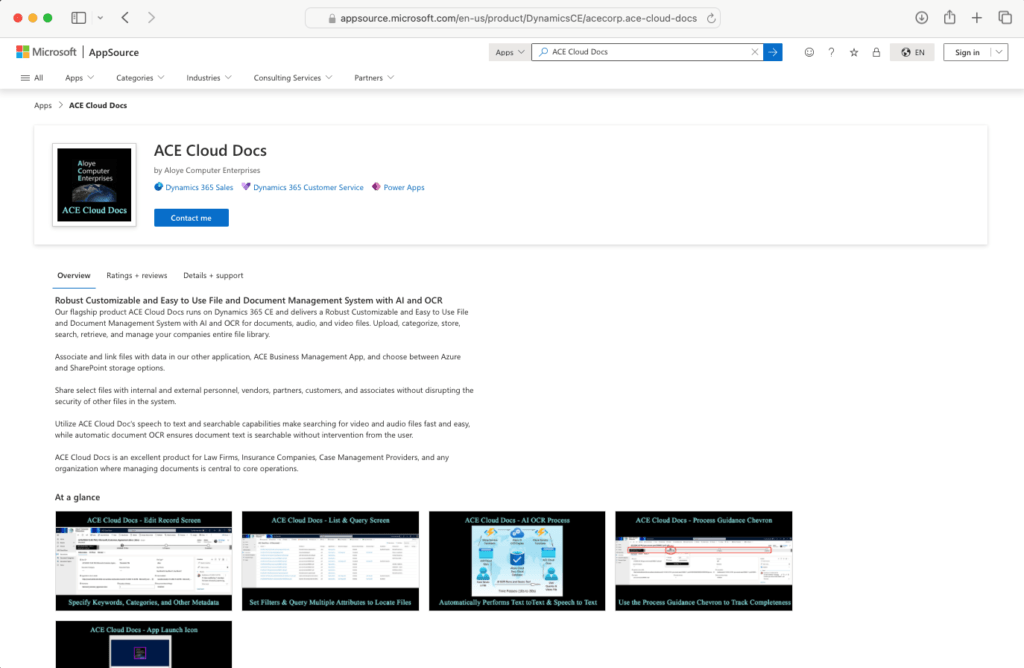 key usage scenarios for ace cloud docs